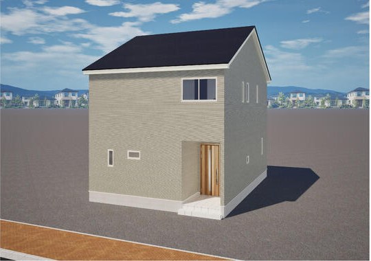 福井市上森田2丁目の新築戸建の完成予想図