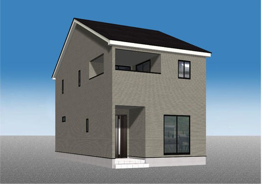 越前市高瀬1丁目の新築戸建の完成予想図
