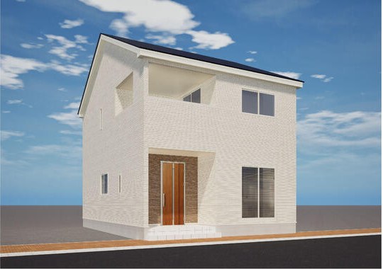 越前市中央2丁目の新築戸建の完成予想図