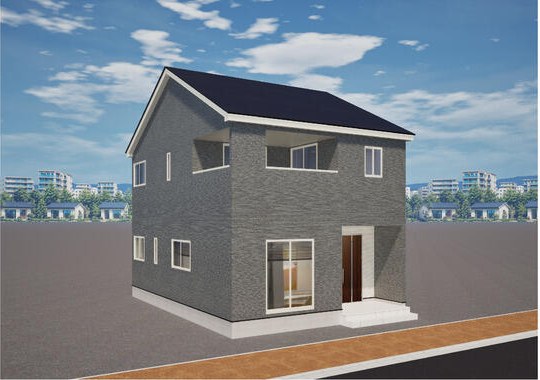 越前市矢放町の新築戸建の完成予想図